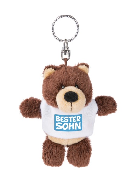 Nici 44708 Schlüsselanhänger Bär mit T-Shirt ca 10cm - Bester Sohn