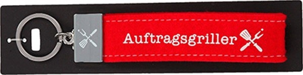 Depesche 4298 Glücksfilz Schlüsselband Anhänger 089 Auftragsgriller