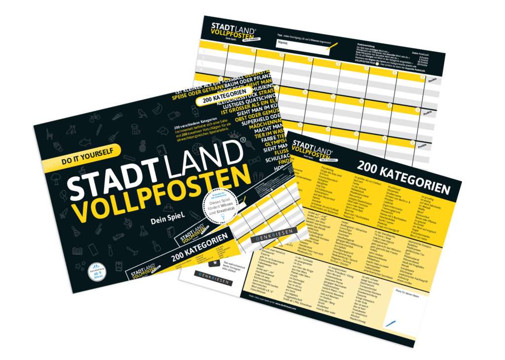 Stadt Land Vollpfosten Do It Yourself 200 Kategorien | Shoppingzwerg