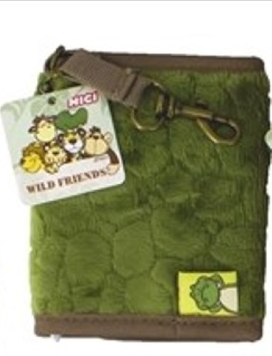 Nici 27868 Mini Geldbeutel Wild Friends mit Notizblock und Stift - Krokodil