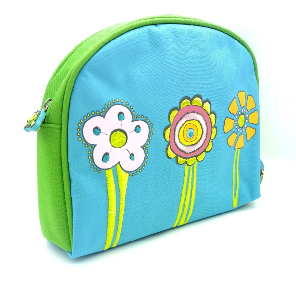 Nici 31730 Kosmetiktasche türkis mit Blumen Matildas Beach Mäppchen