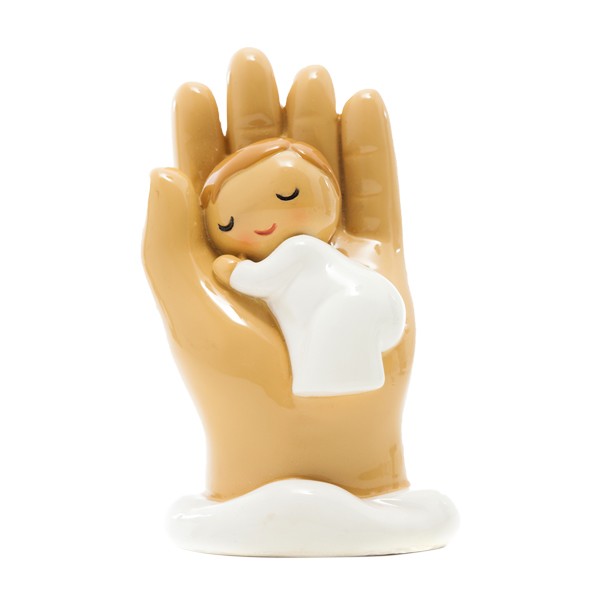 Little Drops of Water Hand Gottes halte mich religiöse Figur 185200YX